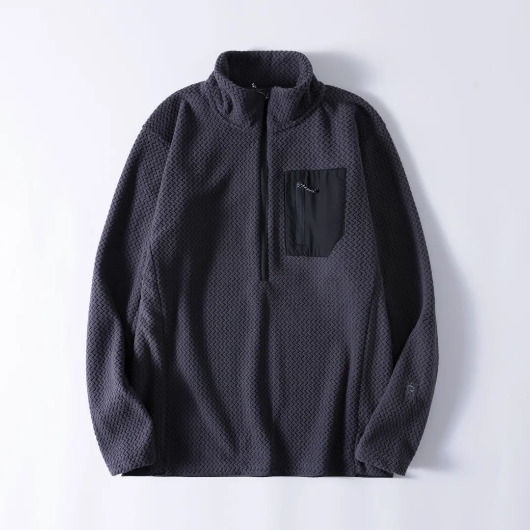 Outdoor Sport Hoodie - Camiseta con Capucha y Media Cremallera