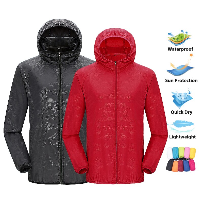 Outdoor Sport Waterproof Jacket - LNGXO-Chaqueta de senderismo Unisex para hombre