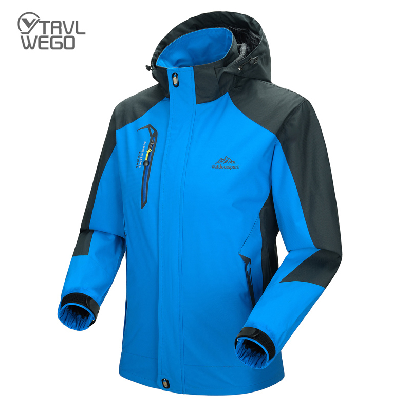 Outdoor Sport Waterproof Jacket - TRVLWEGO-Chaqueta de senderismo para hombre, abrigo