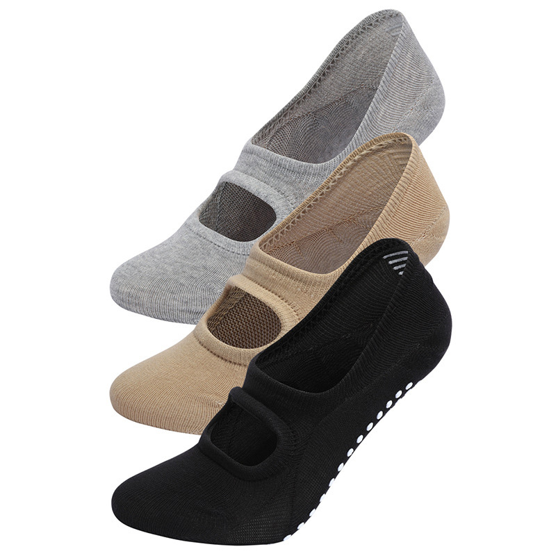 Trampoline Park Sock - Calcetines sin espalda para aeróbicos, Pilates,