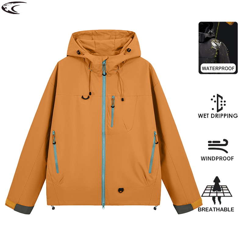 Outdoor Sport Waterproof Jacket - LNGXO-Chaqueta impermeable para senderismo para hombre