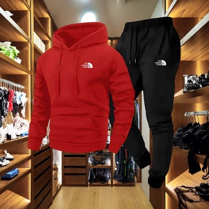 Outdoor Sport Hoodie - Conjunto Casual de Dos Piezas para