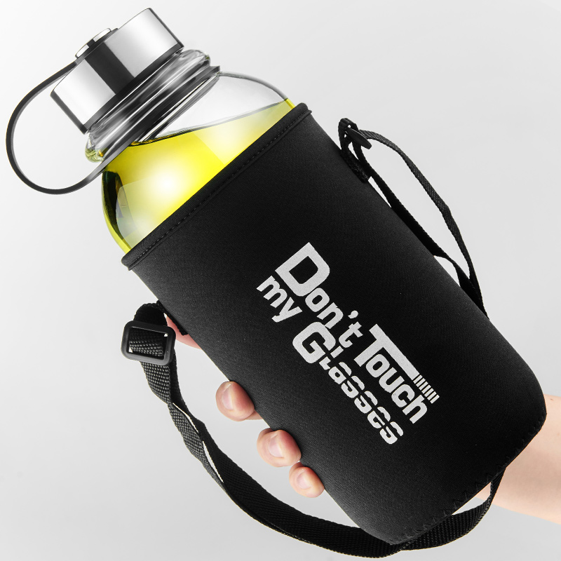 GIANXI-botellas de agua de vid - Outdoor Sport Glass Water Bottle reseña y precio