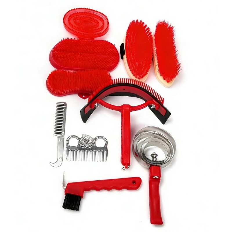 Cepillos plásticos ligeros her - Grooming Kit Horse reseña y precio