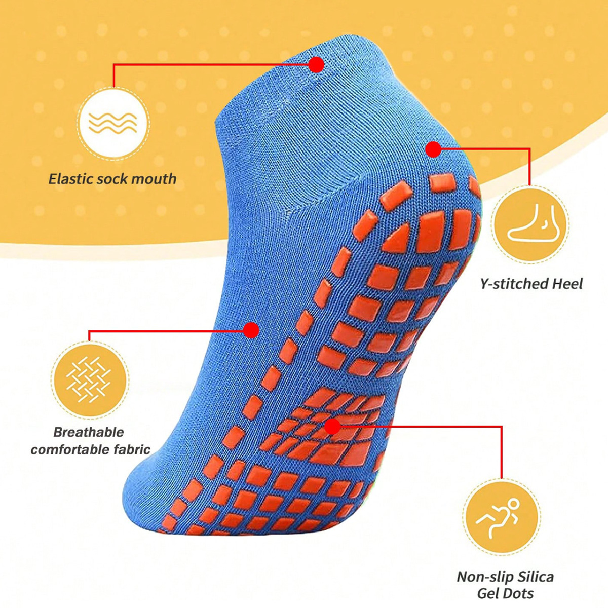 1/4 pares de calcetines de tra - Trampoline Park Sock reseña y precio