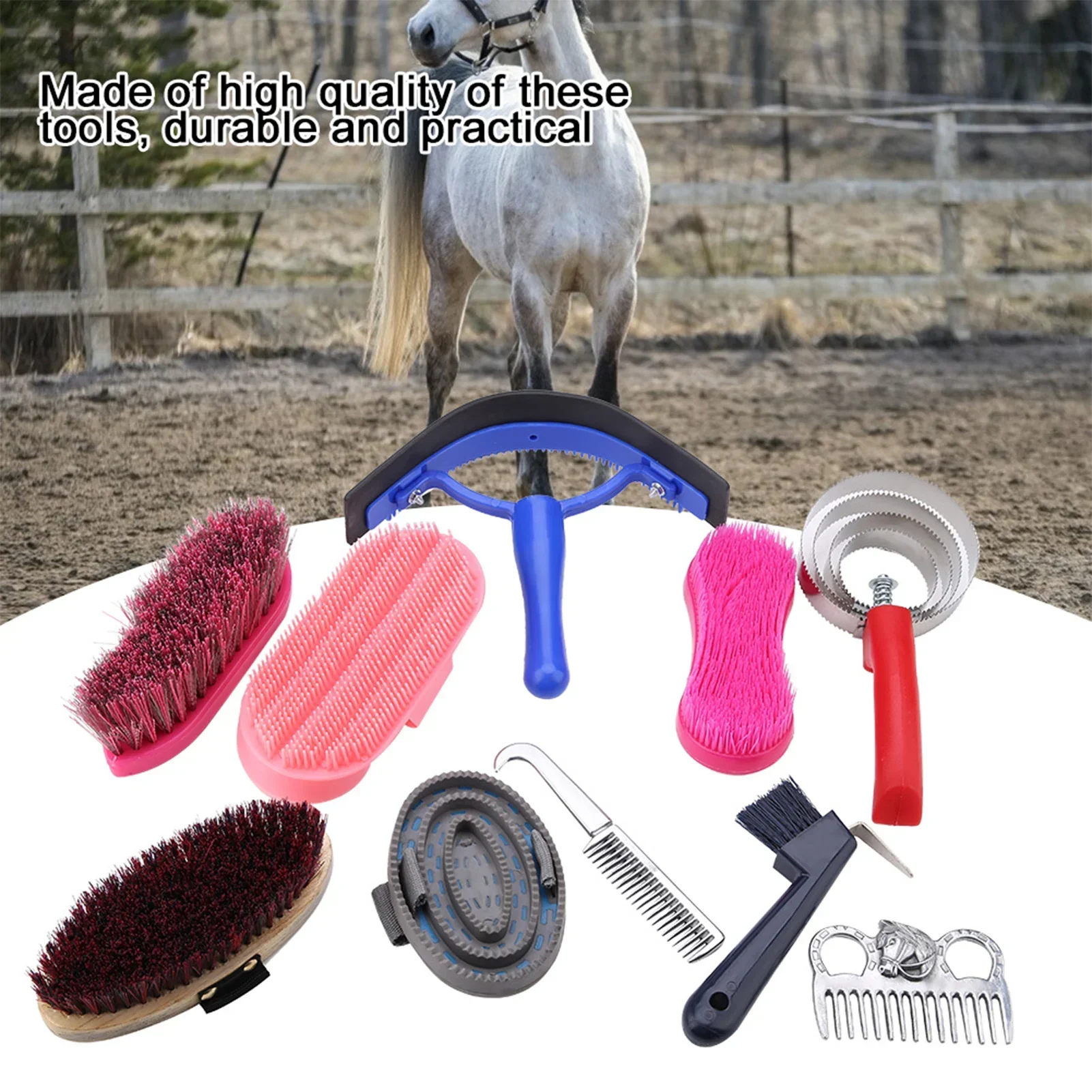 Kit de cuidado de caballos, ce - Grooming Kit Horse reseña y precio
