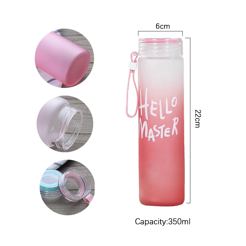 Vaso deportivo con letras de s - Outdoor Sport Glass Water Bottle reseña y precio